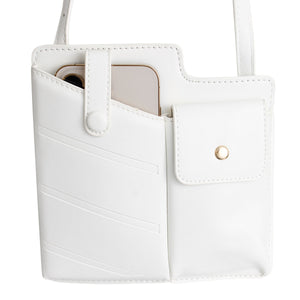 White Mobile Phone Crossbody