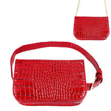 Load image into Gallery viewer, Red Croc Belt Bag
