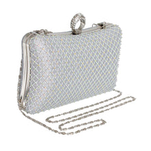 Load image into Gallery viewer, Silver Hardcase Ring Clutch
