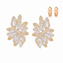 Load image into Gallery viewer, Clip On Gold Marquise Medium Earrings for Women
