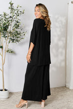 Load image into Gallery viewer, Double Take Full Size Round Neck Slit Top and Pants Set
