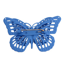 Load image into Gallery viewer, Blue 3D Butterfly Brooch
