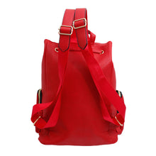 Load image into Gallery viewer, Red Triple Pocket Backpack
