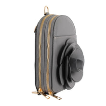 Load image into Gallery viewer, Gray Flower Mini Backpack
