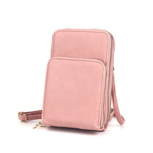 Load image into Gallery viewer, Pink Triple Pocket Crossbody
