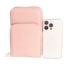 Load image into Gallery viewer, Pink Triple Pocket Crossbody
