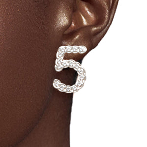 Chic Trio: Designer-Inspired Silver Earring Set