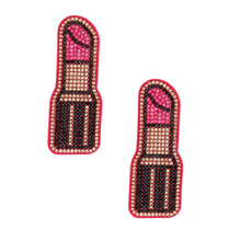 Load image into Gallery viewer, Fuchsia Lipstick Earrings
