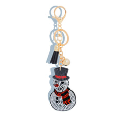 Load image into Gallery viewer, Keychain Black Snowman Bag Clip for Women
