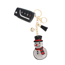 Load image into Gallery viewer, Keychain Black Snowman Bag Clip for Women
