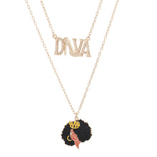 Load image into Gallery viewer, Gold Diva Afro 2 Pcs Chains
