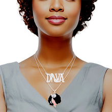 Load image into Gallery viewer, Silver Diva Afro 2 Pcs Chains
