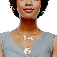 Load image into Gallery viewer, Silver Queen Afro 2 Pcs Chains
