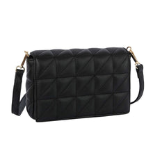 Load image into Gallery viewer, Black Quilted Boxy Crossbody
