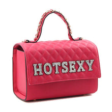 Load image into Gallery viewer, Fuchsia HOT SEXY Quilted Satchel Set
