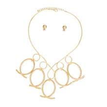 Load image into Gallery viewer, Necklace Gold Looped Cable Collar for Women
