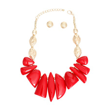 Load image into Gallery viewer, Necklace Red Bead Tribal Collar for Women
