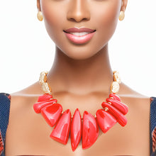 Load image into Gallery viewer, Necklace Red Bead Tribal Collar for Women
