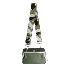 Load image into Gallery viewer, Green Camo Silver Bag Strap
