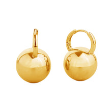 Load image into Gallery viewer, Hoop 14K Gold Small Ball Huggie Earring for Women
