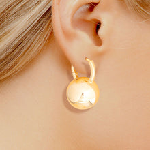 Load image into Gallery viewer, Hoop 14K Gold Small Ball Huggie Earring for Women
