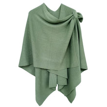 Load image into Gallery viewer, Sage Green Ruana with Shoulder Strap
