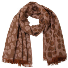 Load image into Gallery viewer, Pink Leopard Reversible Cozy Scarf
