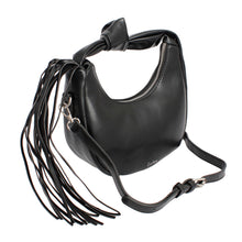 Load image into Gallery viewer, Purse Black Round Fringe Shoulder Bag for Women
