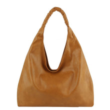 Load image into Gallery viewer, Brown Braided Hobo Bag
