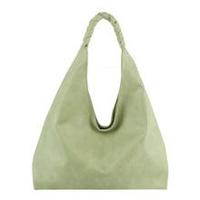 Load image into Gallery viewer, Green Braided Hobo Bag
