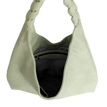 Load image into Gallery viewer, Green Braided Hobo Bag
