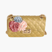 Load image into Gallery viewer, Purse Gold Quilted Jelly Crossbody Bag for Women
