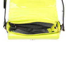 Load image into Gallery viewer, Black Pink Yellow Shiny Crossbody Bag
