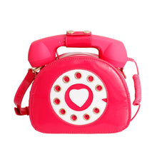 Load image into Gallery viewer, Fuchsia Rotary Phone AUX Bag
