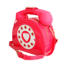 Load image into Gallery viewer, Fuchsia Rotary Phone AUX Bag

