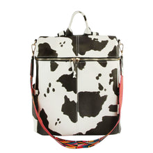 Load image into Gallery viewer, Cow Square Backpack Purse
