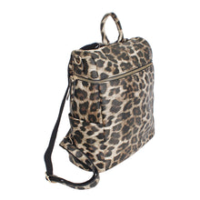 Load image into Gallery viewer, Leopard Square Backpack Purse
