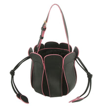 Load image into Gallery viewer, Black Tulip Bucket Bag
