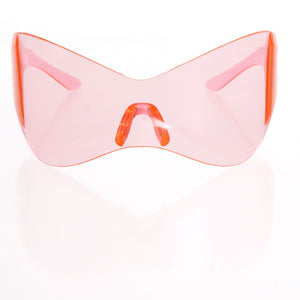 Sunglasses Mask Wrap Pink Eyewear for Women