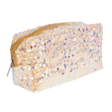 Load image into Gallery viewer, Gold Sequin Costmetic Pouch
