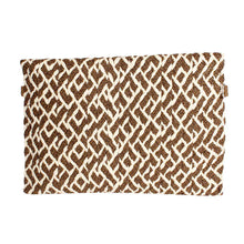 Load image into Gallery viewer, Brown Pattern Flap Clutch
