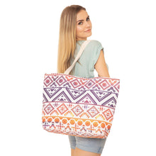 Load image into Gallery viewer, Colorful Tribal Beach Tote
