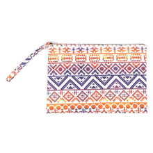 Load image into Gallery viewer, Colorful Tribal Zip Pouch
