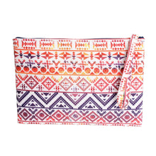 Load image into Gallery viewer, Colorful Tribal Zip Pouch

