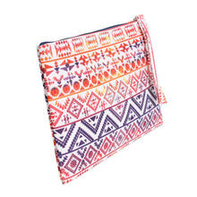 Load image into Gallery viewer, Colorful Tribal Zip Pouch
