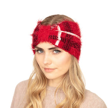 Load image into Gallery viewer, Red Plaid Headwrap
