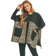 Load image into Gallery viewer, Taupe Leopard Pocket Kimono
