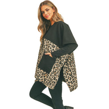 Load image into Gallery viewer, Taupe Leopard Pocket Kimono
