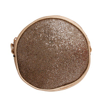 Load image into Gallery viewer, Gold Glitter Circle Crossbody Fanny
