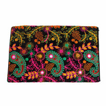 Load image into Gallery viewer, Black Embroidered Envelope Clutch
